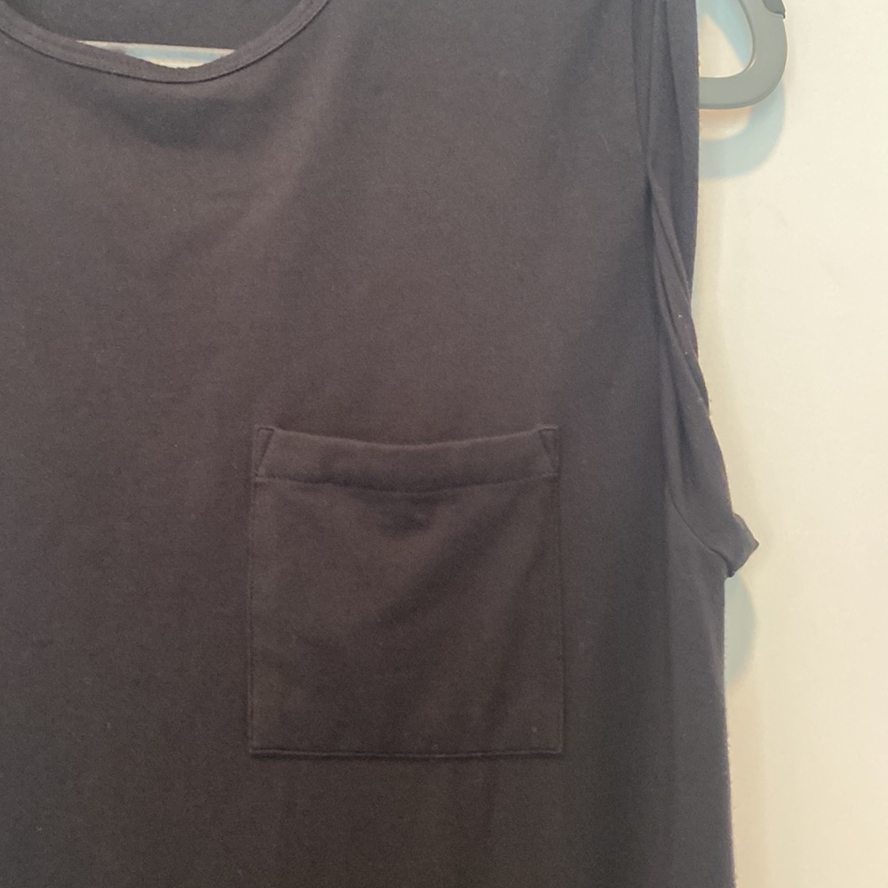 Theory Black Muscle Tee Dress in stretch cotton Size Medium - Picture 6 of 8